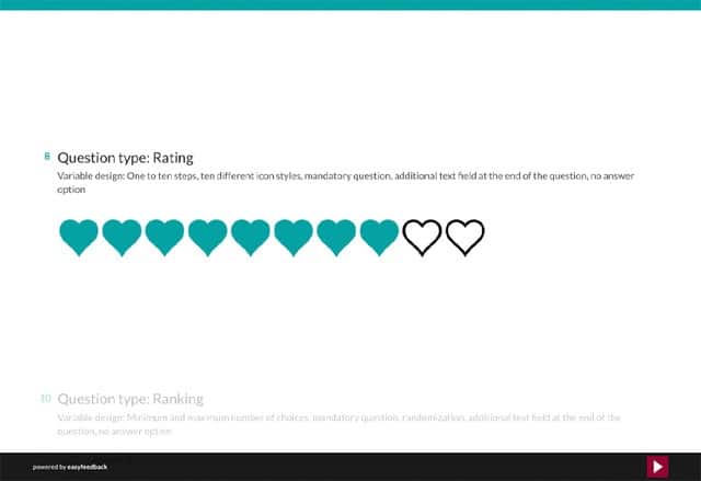 Question Type: Rating Questions
