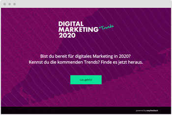 Quiz Vorlage Digitale Marketingtrends