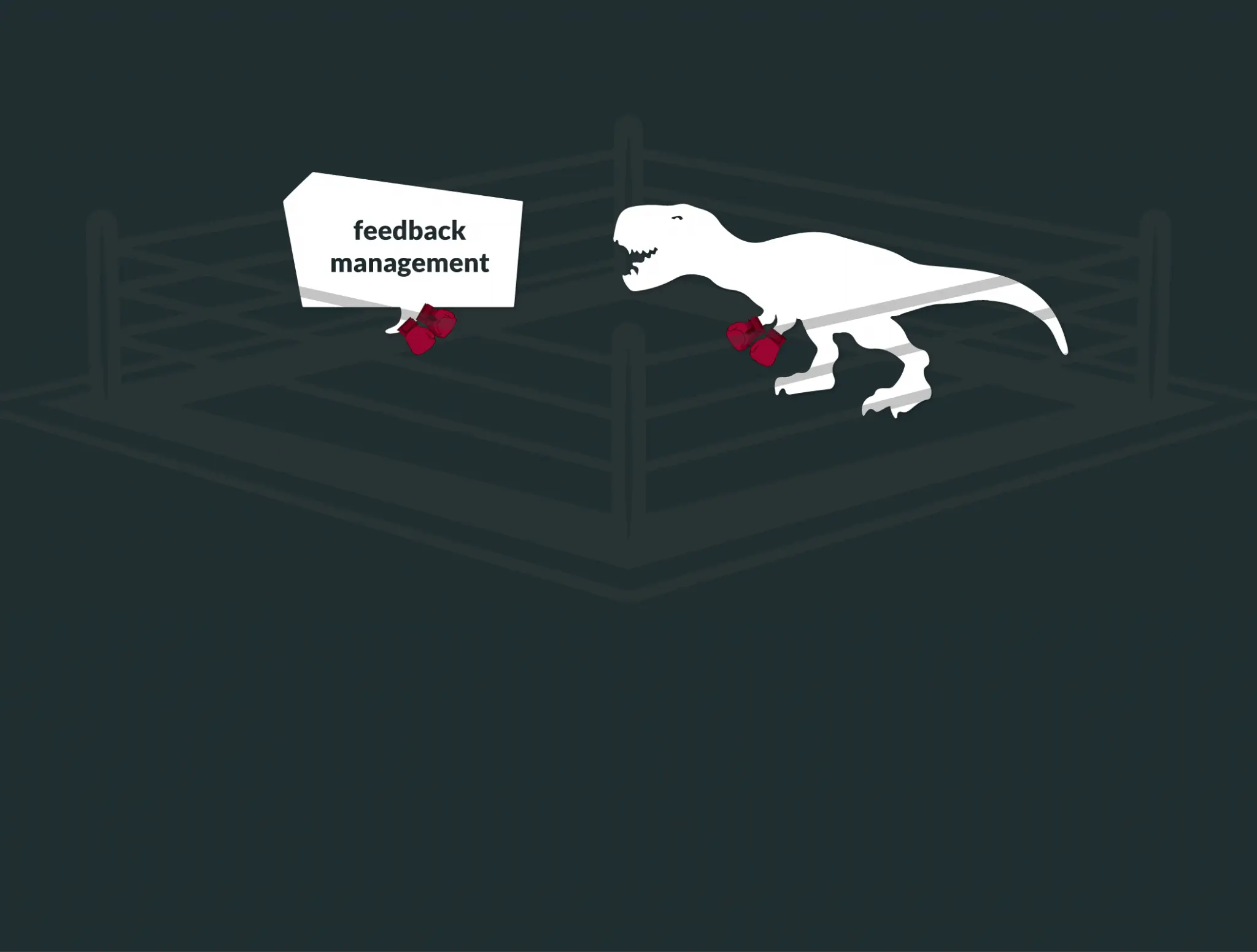 Dinosaurier im Feedback Arena