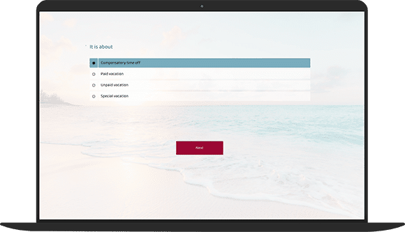 Vacation request form survey template