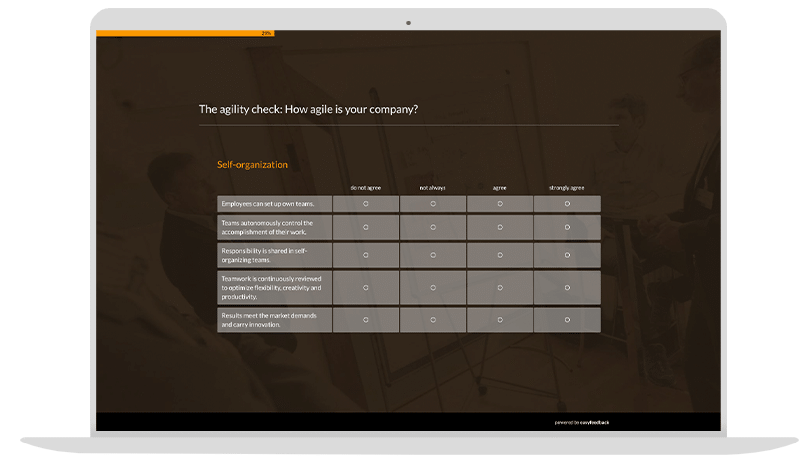 Agility Check Quiz Template