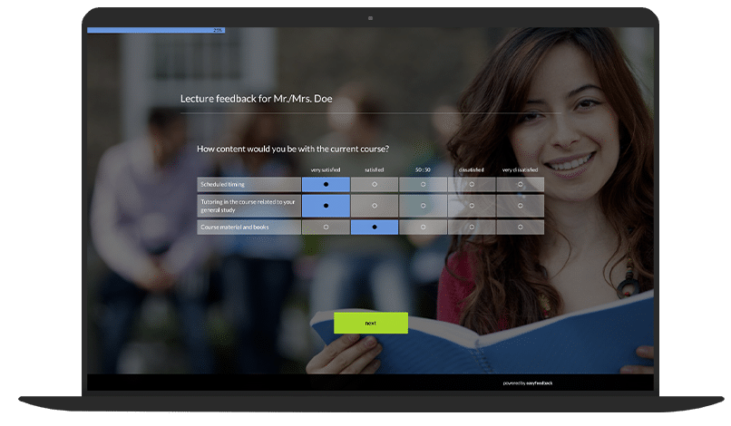 Evaluation Of Teachers Survey Template