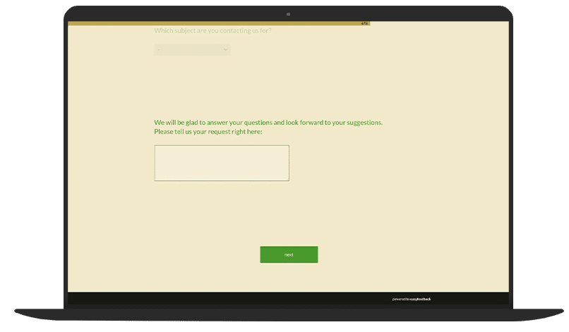 Online Contact Form Survey Template