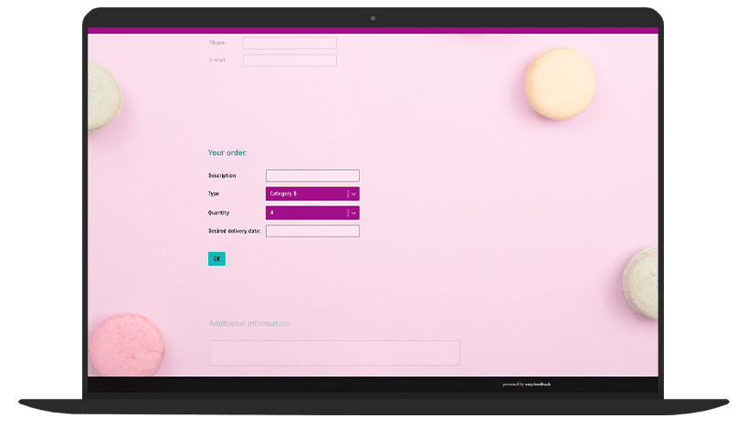 Online Order Form Survey Template