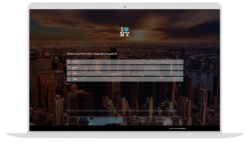 Quiz Template City Trip