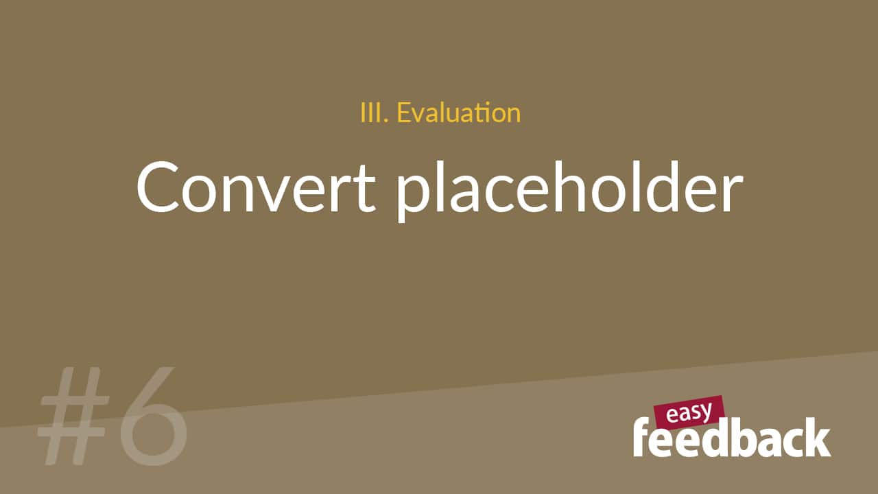 Replace placeholders in survey results with content