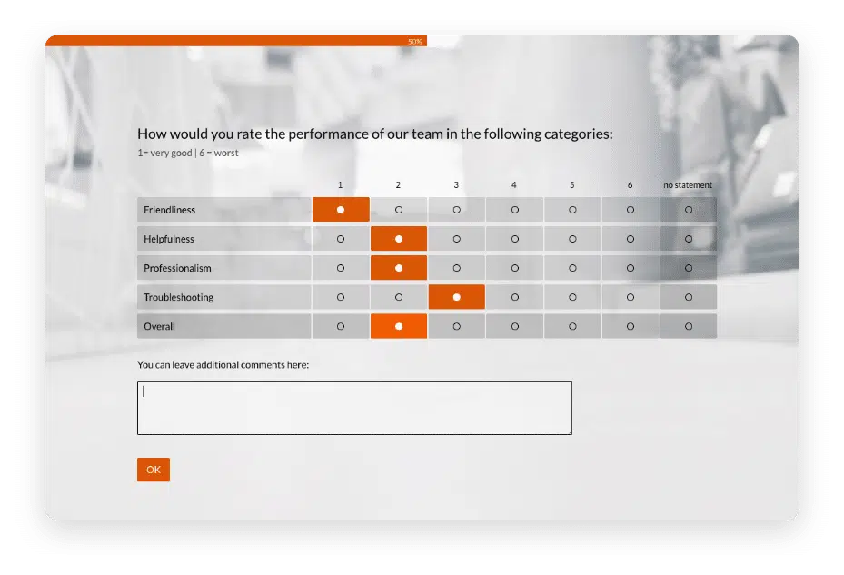 Customer Satisfaction Measurement Survey