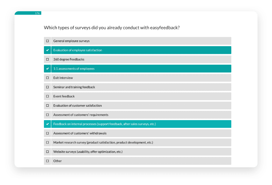 Product optimization survey