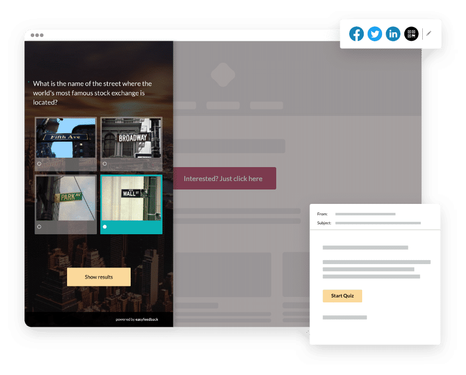 Publish your quiz or test