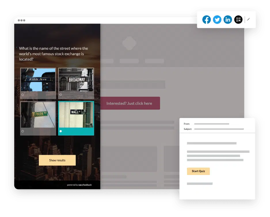 Publish your quiz or test