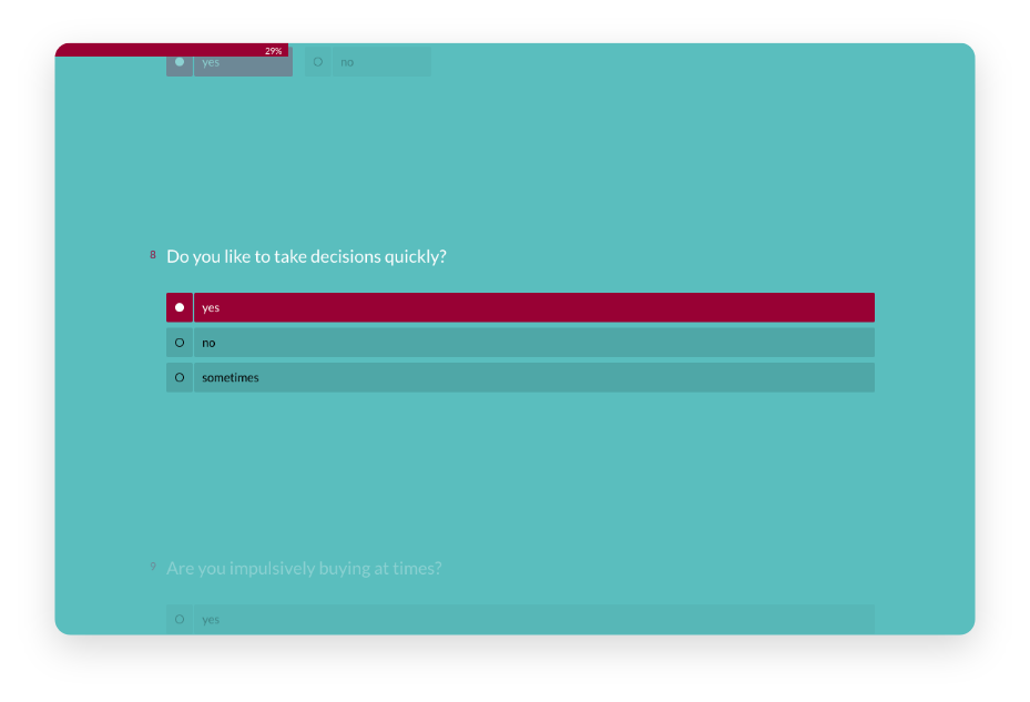 Target group analysis survey