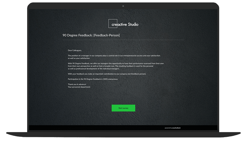 Survey Template 90 Degree Feedback