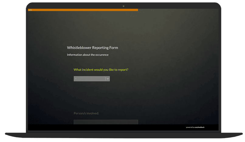 Whistleblower report form questionnaire template
