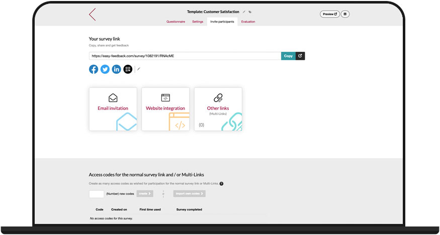 Invite participants to your online survey