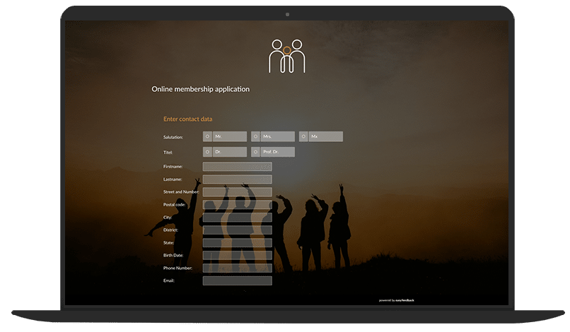 Online Application for Membership Questionnaire Template