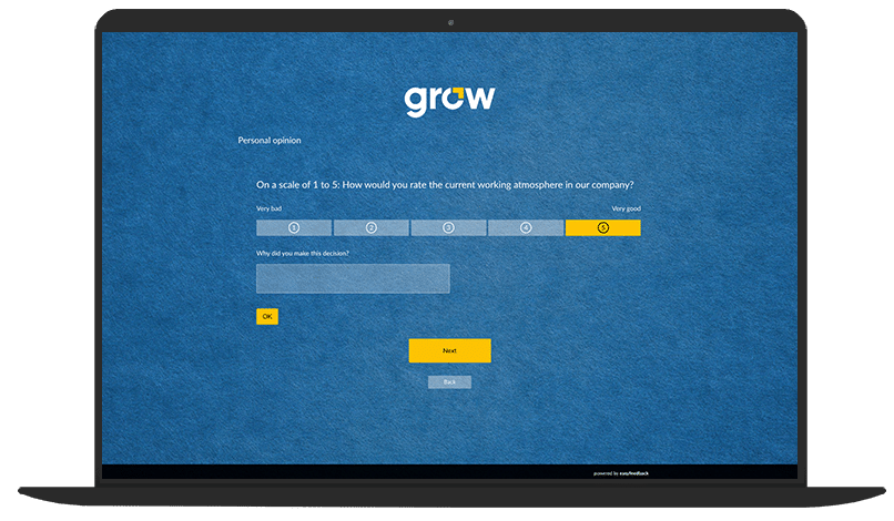 Working environment questionnaire template
