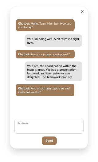 Chat questions for HR managers
