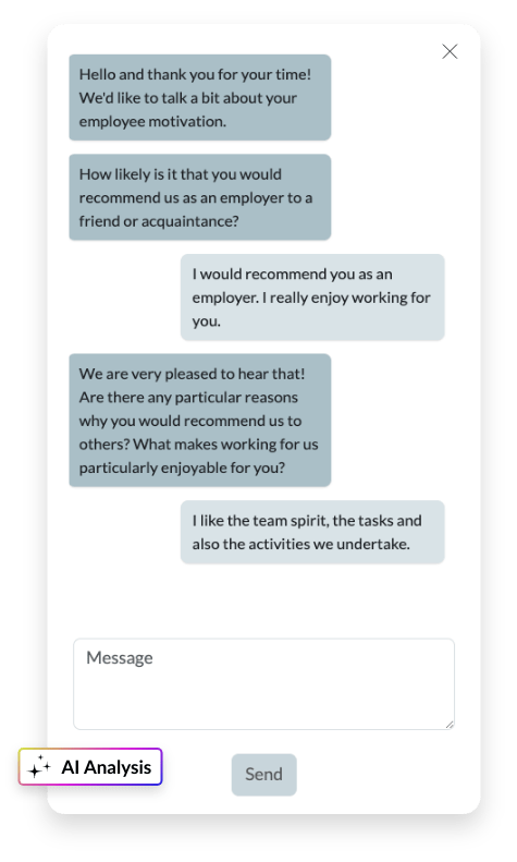 Create Chat surveys