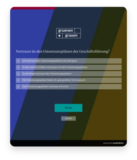 Mitarbeiterumfrage-Feedback