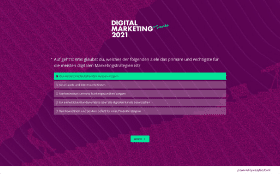 Digitale Marketingtrends Quiz-Vorlage