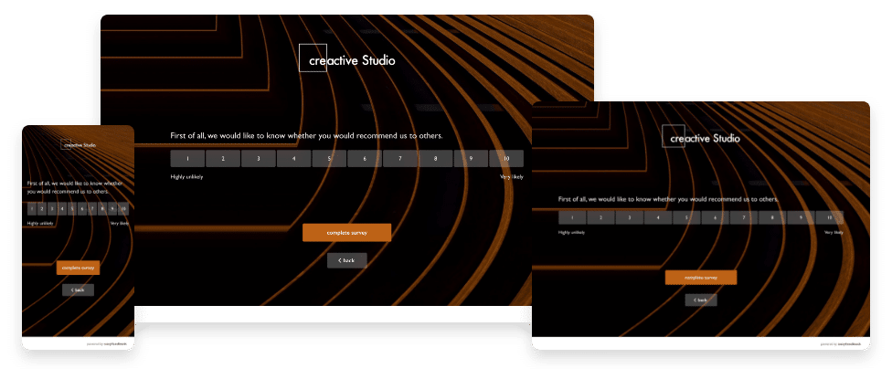 Surveys for smartphones, tablets and desktop