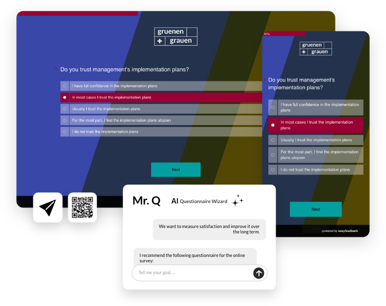 Create and run a professional online survey in just a few minutes