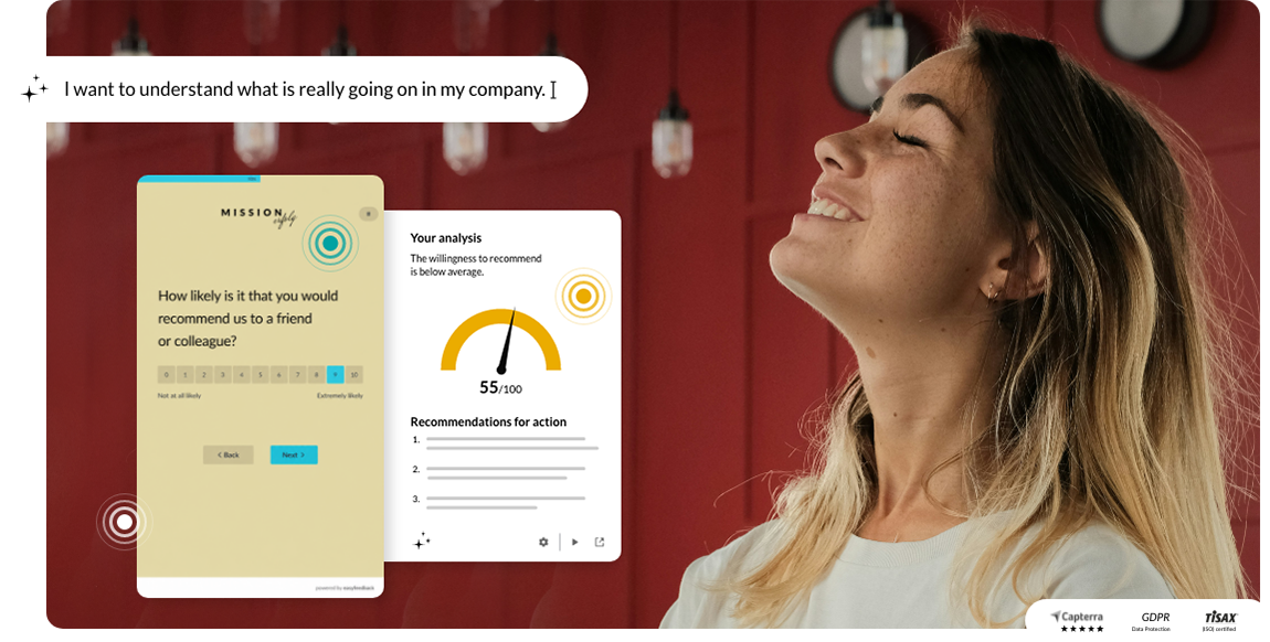 The survey tool for feedback surveys and real-insights