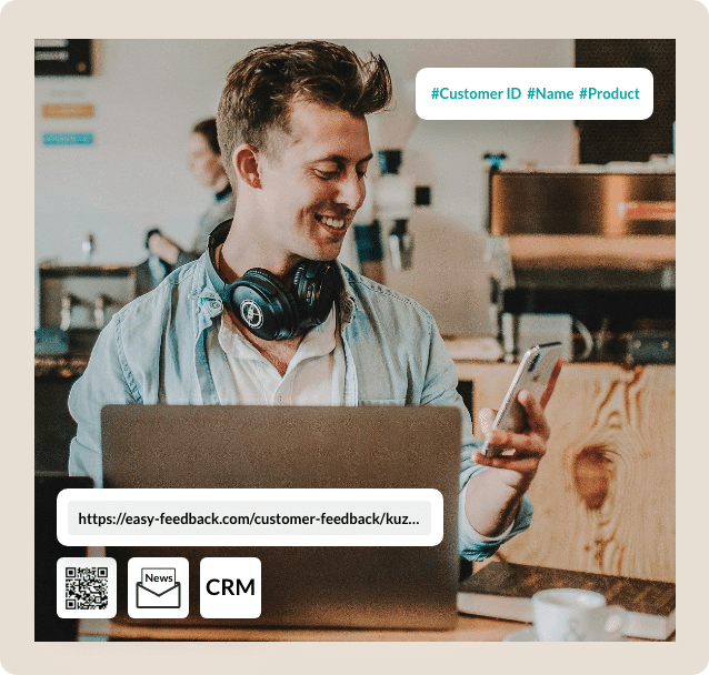 Assign the feedback to each individual customer