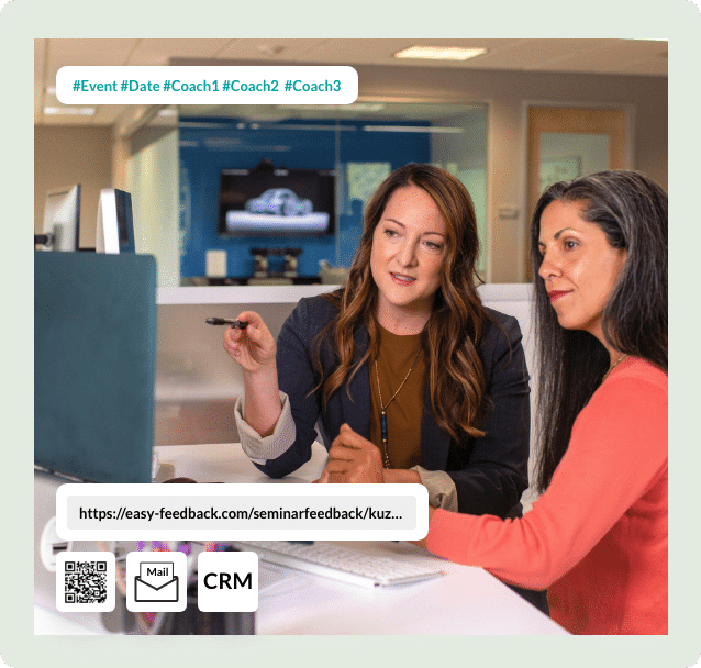 easyfeedback integrates seamlessly into your workflows without the need for an interface